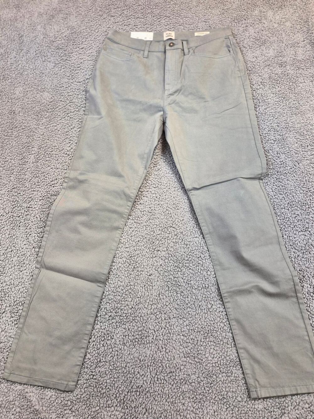 Flint and Tinder Chinos Men's Size 33x32 Gray Tapered Fit (1224)
